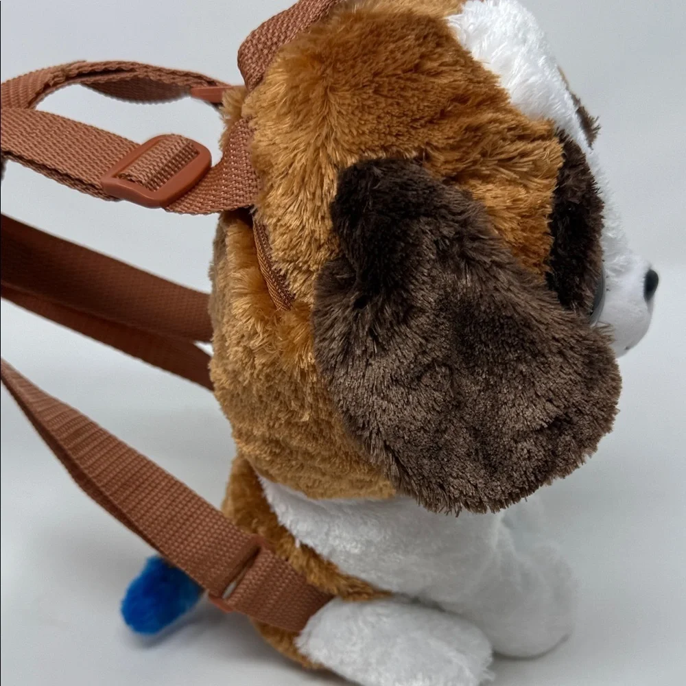 Ty Plush Dog Backpack with Brown and White “Duke” Brand New beanie babies